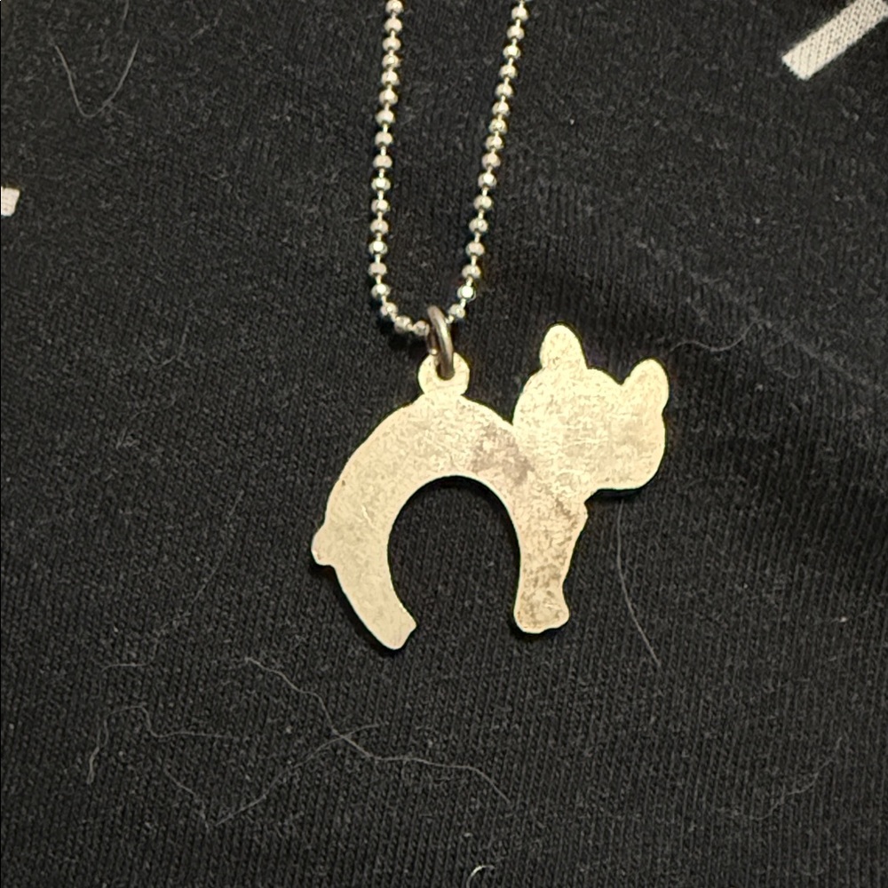 Silver Cat Pendant Necklace - Pet Lover Jewelry